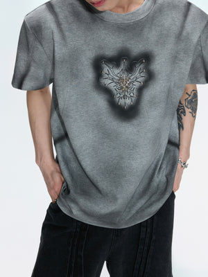 Hand-Painted Colorblock Shoulder T-Shirt - product image 4