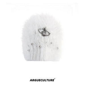 Fuzzy Knit Flat-Brim Hat - product image 5
