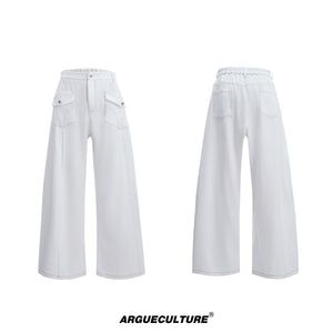 Contrast-Stitch Cargo Jeans - product image 5