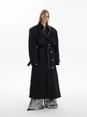 Deconstructed Double-Breasted Trench Coat - product image 2