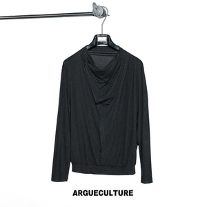 Drape-Neck Long-Sleeve Top - variant image 6