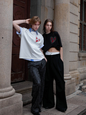 Irregular Neckline Graphic T-Shirt - product image 2