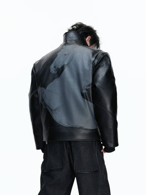 Horse Badge Moto Jacket - product image 4