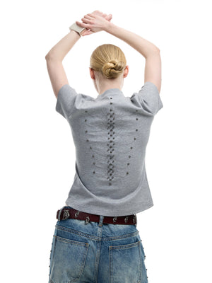 Spine Embroidered Fitted T-Shirt - product image 2