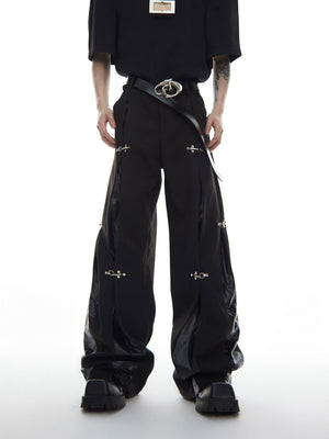High-Rise Straight-Leg Buckle Trousers - product image 3