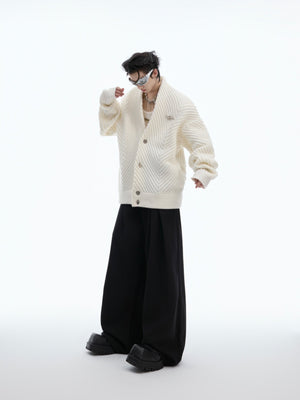 Oversized V-Neck Knit Cardigan - product image 5