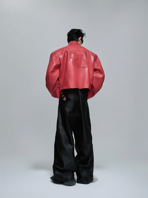 Sculpted Faux Leather Moto Jacket - product image 4