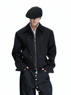 Deconstructed Rivet Dual-Zip Jacket - product image 4