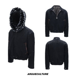 Cropped Faux Leather Zip Jacket - product image 5