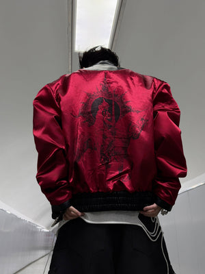 Reversible Python-Pattern Faux Leather Jacket - product image 2