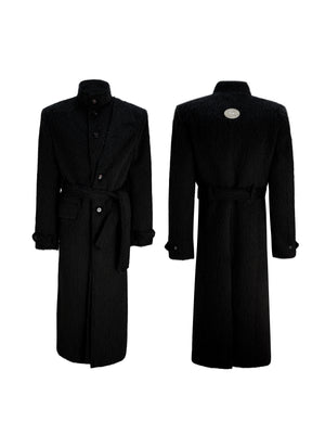 Deconstructed Wool-Blend Long Coat - product image 4