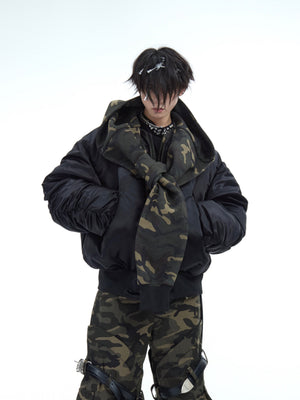 Camouflage Panel Insulated Flight Jacket - product image 1