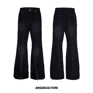 Washed Distressed Flare Jeans - product image 5