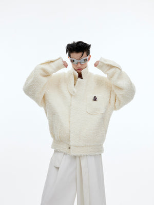 Textured Wool-Blend Cropped Jacket - product image 2