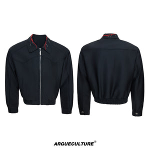 Embroidered Rivet Cropped Jacket - variant image 6