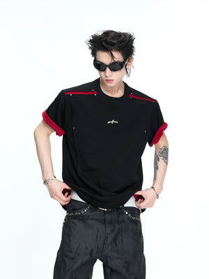 Color-Block Rivet T-Shirt - product image 5