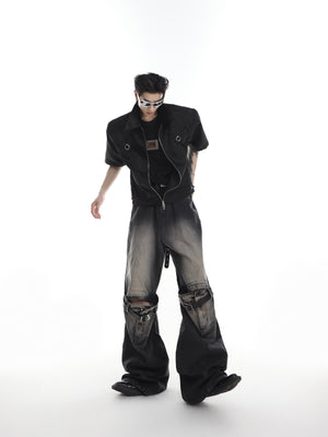 Cutout Washed Jeans - product image 4