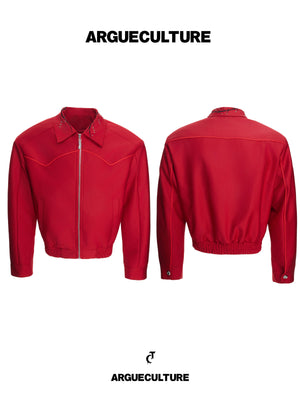 Embroidered Rivet Cropped Jacket - product image 3