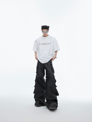 Metal Logo Shoulder-Pad T-Shirt - product image 5