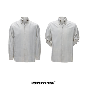 Textured Linen Tencel Embroidered Shirt - variant image 6