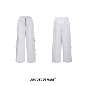 Deconstructed Wide-Leg Drawstring Pants - product image 5