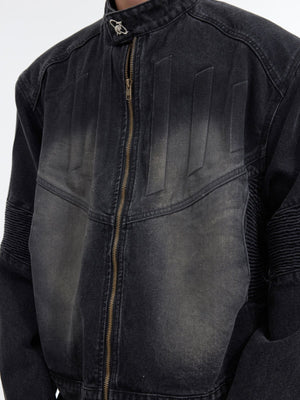 Deconstructed Washed Denim Jacket - product image 5