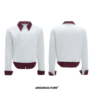 Pearl-Logo Two-Piece Knit Sweater - product image 5