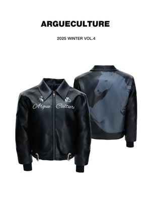 Horse Badge Moto Jacket - product image 1