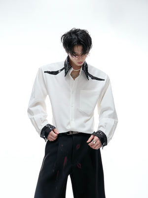 Contrast Sequin Drape Shirt - product image 3