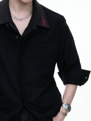 Layered Panel Button Shirt - product image 4