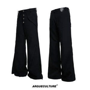 Deconstructed Paneled Bootcut Pants - product image 5