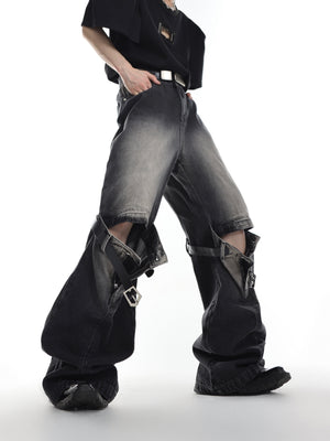 Cutout Washed Jeans - product image 2