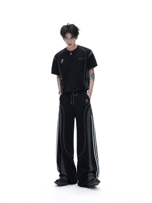 Color-Block T-Shirt & Straight Pants - product image 2