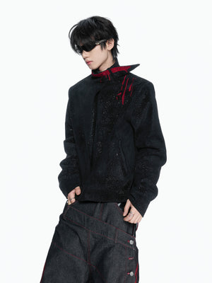 Stardust Suede Stand Collar Jacket - product image 5