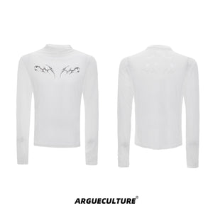 Embossed Mesh Long-Sleeve Tee - product image 5