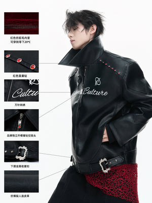 Faux Leather Moto Jacket - product image 5