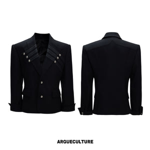 Metal-Detail Wide-Lapel Suit Separates - product image 5