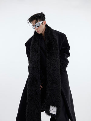 Longline Cocoon Patchwork Coat - product image 5