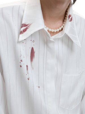 Striped Lipstick Print Shirt - product image 2