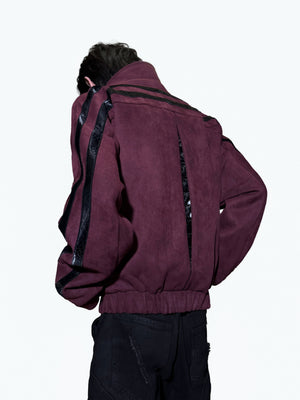 Studded Snake-Texture Cropped Jacket - product image 3