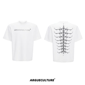 Embroidered Spine Graphic Cotton T-Shirt - product image 5
