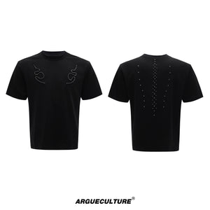 Snake Spine Studded Boxy T-Shirt - product image 5