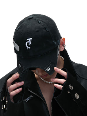 Distressed Patchwork Baseball Cap - product image 3