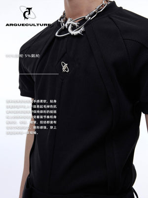 Deconstructed Sculptural Slim-Fit T-Shirt - product image 3
