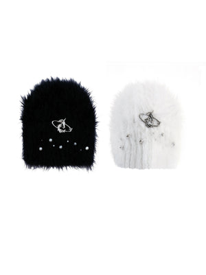 Fuzzy Knit Flat-Brim Hat - product image 5