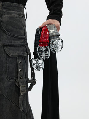Metal Spine Buckle Cowhide Belt - product image 1
