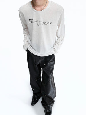 Star-Speckled Lyocell Long Sleeve T-Shirt - product image 2
