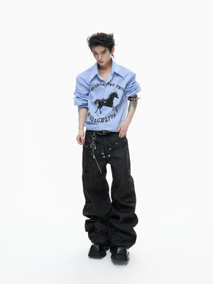 Rhinestone Studded Stripe Shirt - product image 4