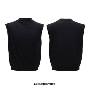 Modal Cotton Sleeveless Embroidered Tee - product image 5