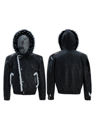 Faux-Fur Panelled Reversible Hooded Jacket - product image 2